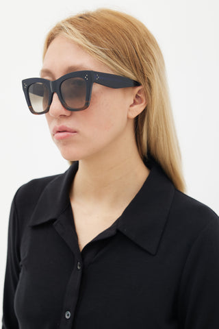 Celine Blue 
Brown Catherine Sunglasses