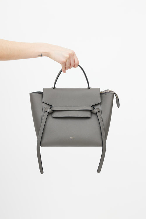 Celine Grey Micro Belt Bag