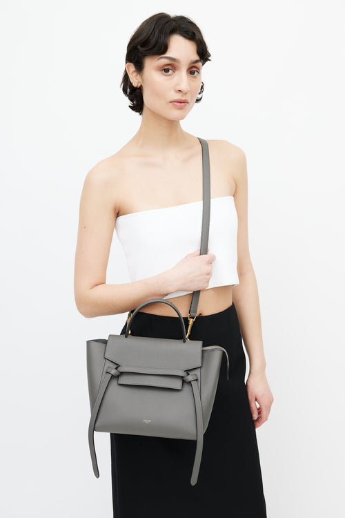 Celine Grey Micro Belt Bag