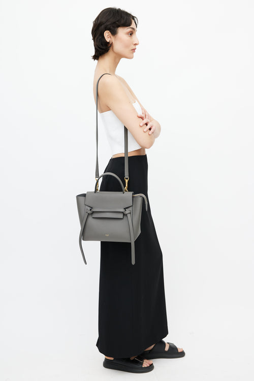 Celine Grey Micro Belt Bag