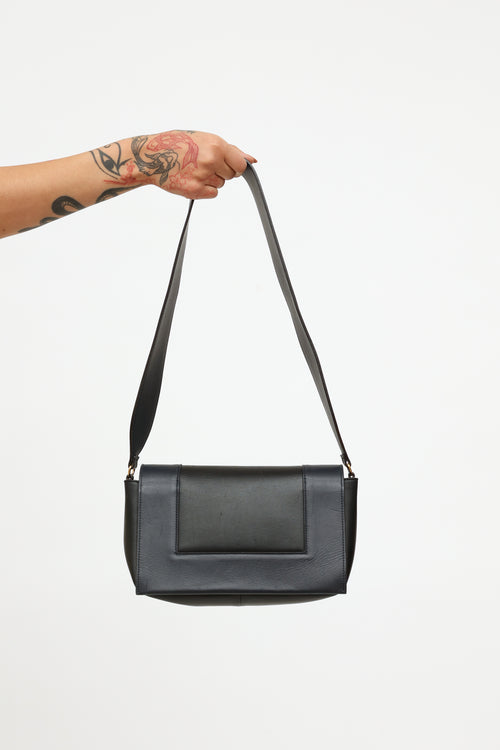 Celine Navy 
Black Frame Bag