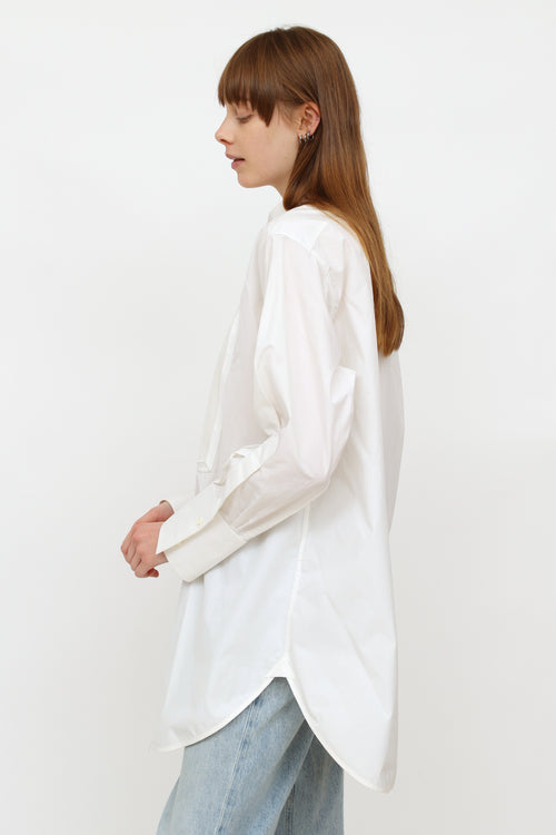 Celine White Button Up Shirt