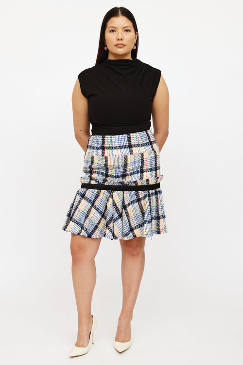 Chanel Multicolour Tweed Skirt