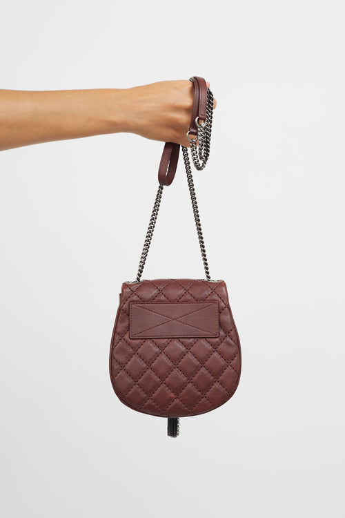 Chanel Burgundy Coco Sporran Tassel Shoulder Bag