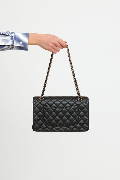 Chanel Black Caviar Medium Double Flap Bag