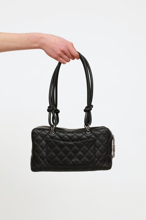 Chanel Black Quilted CC Cambon Ligne Bag