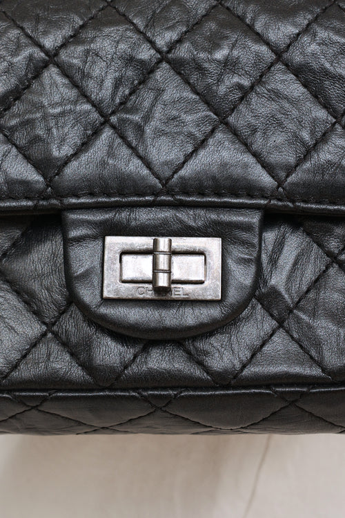 Chanel 2013 Black Aged Reissue 2.55 Flap Bag