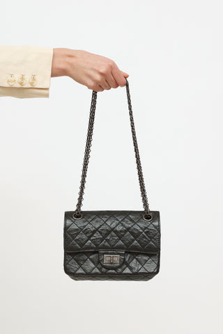 Chanel 2013 Black Aged Reissue 2.55 Flap Bag