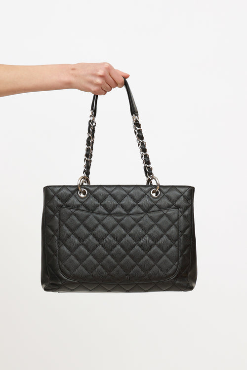 Chanel Black Caviar Grand Shopping Tote