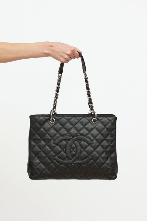 Chanel Black Caviar Grand Shopping Tote