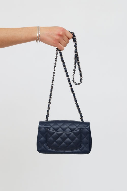 Chanel Navy Caviar Classic Flap Shoulder Bag