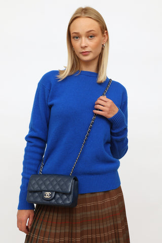 Chanel Navy Caviar Classic Flap Shoulder Bag