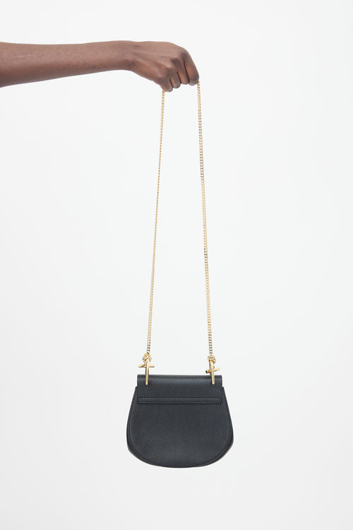 Chloé Black Leather Drew Shoulder Bag