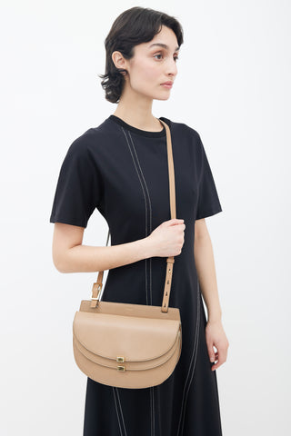 Chloé Pre-Fall 2015 Beige Leather Georgia Mini Shoulder Bag