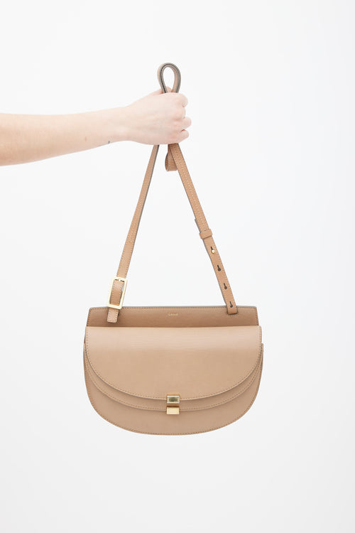 Chloé Pre-Fall 2015 Beige Leather Georgia Mini Shoulder Bag