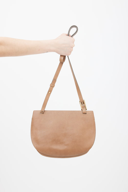 Chloé Pre-Fall 2015 Beige Leather Georgia Mini Shoulder Bag