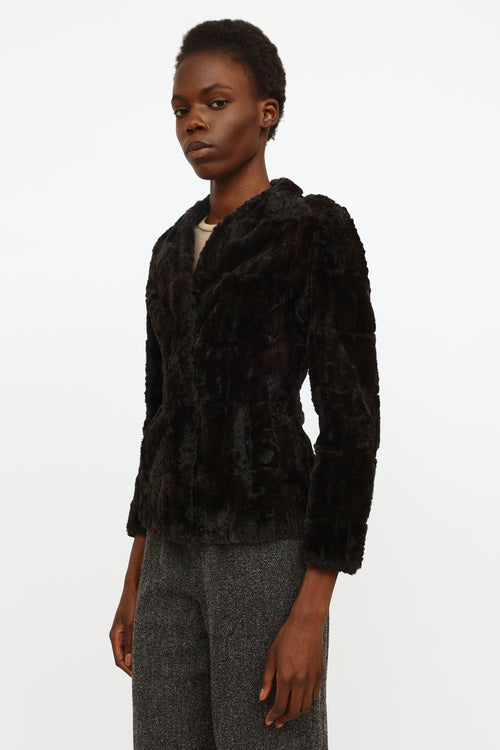 Chloe Dark Brown Vintage Fur Jacket