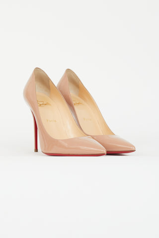 Christian Louboutin Beige Patent So Kate 110mm Pump