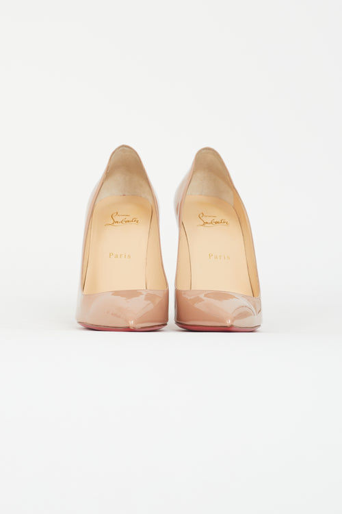 Christian Louboutin Beige Patent So Kate 110mm Pump