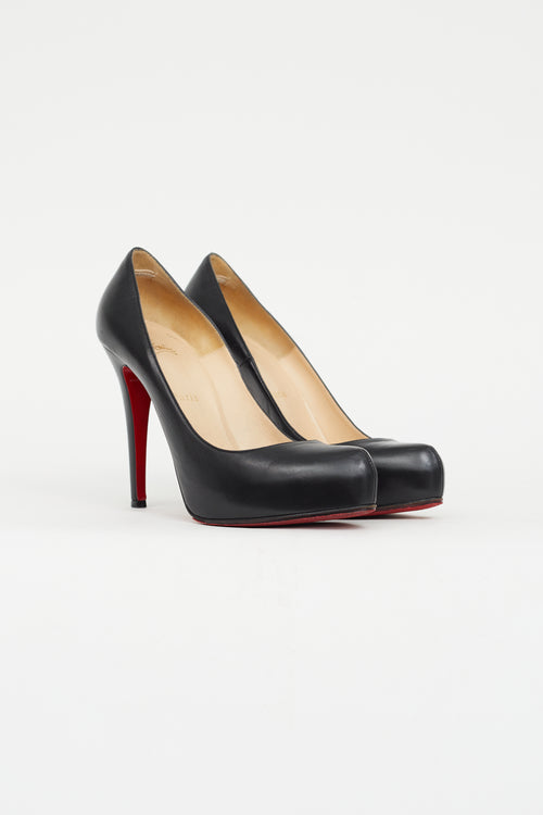 Christian Louboutin Black Leather Rolando Pump