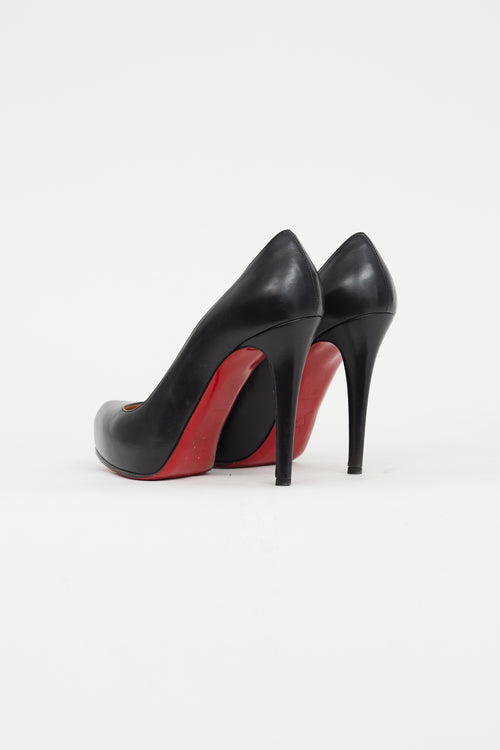 Christian Louboutin Black Leather Rolando Pump