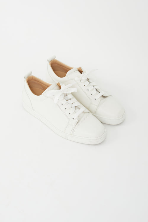 Christian Louboutin Off White Louis Junior Leather Sneaker