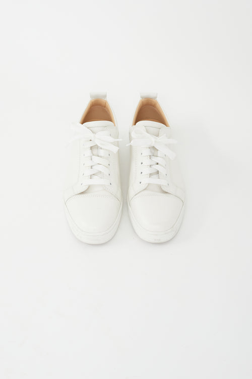 Christian Louboutin Off White Louis Junior Leather Sneaker