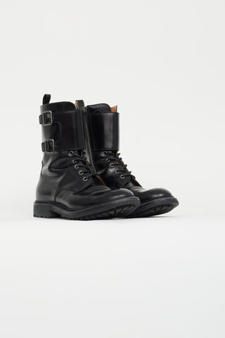 Church
s Black Leather Carly 2 Combat Boot