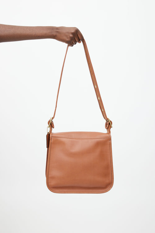 Coach 2011 Brown Leather Stewardess Shoulder Bag