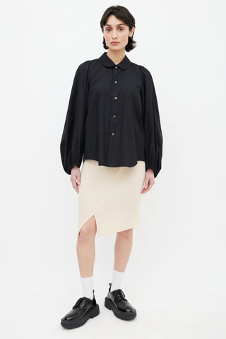 Comme des Garçons Black Bishop Sleeve Shirt