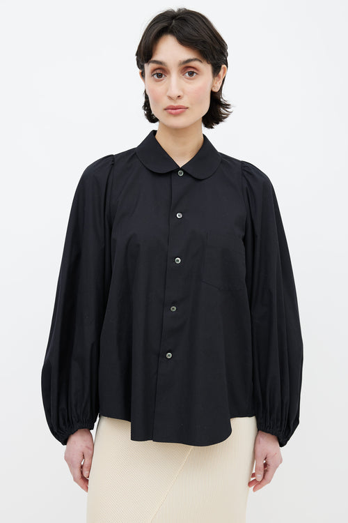 Comme des Garçons Black Bishop Sleeve Shirt