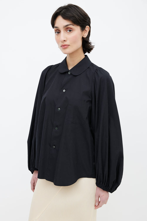 Comme des Garçons Black Bishop Sleeve Shirt