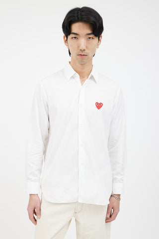 Comme des Garçons PLAY Comme des Garçons PLAY White Cotton Shirt