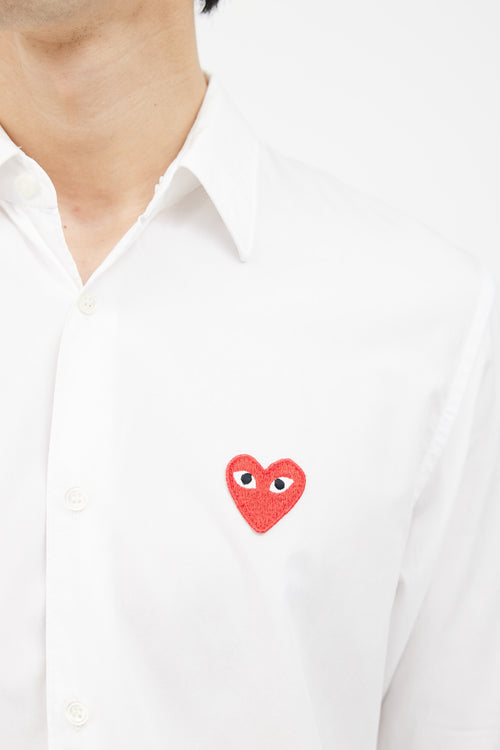 Comme des Garçons PLAY White Cotton Shirt