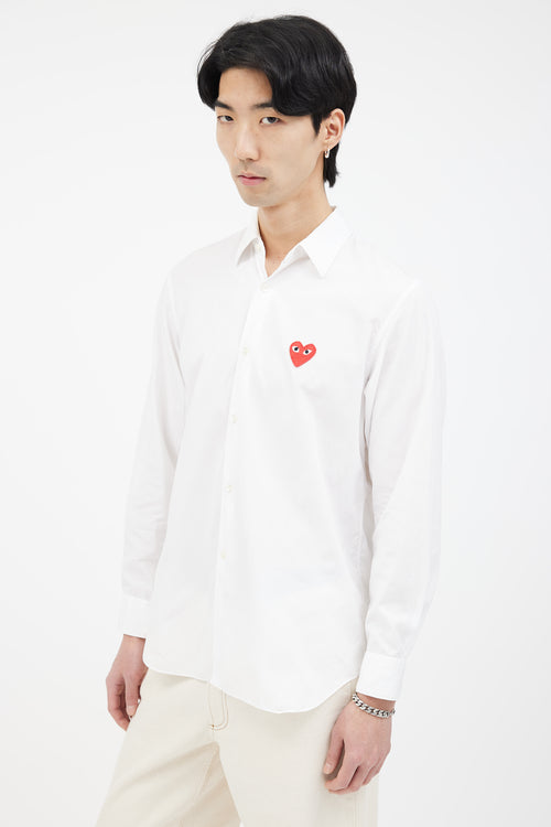 Comme des Garçons PLAY White Cotton Shirt