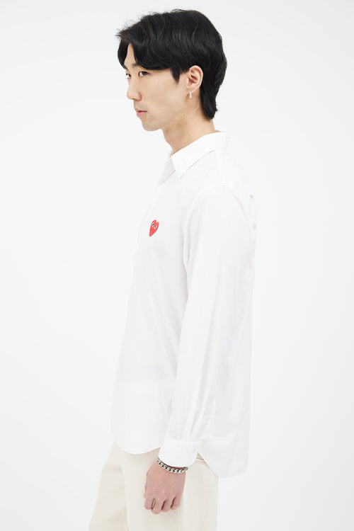 Comme des Garçons PLAY White Cotton Shirt