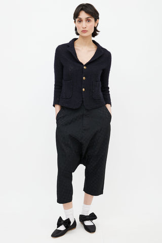 Comme des Garçons Black Wool Blend Blazer