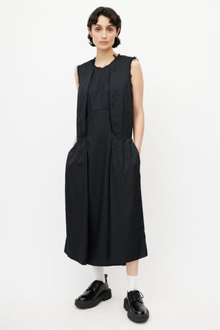 Comme des Garçons Black Distressed Oversized Dress