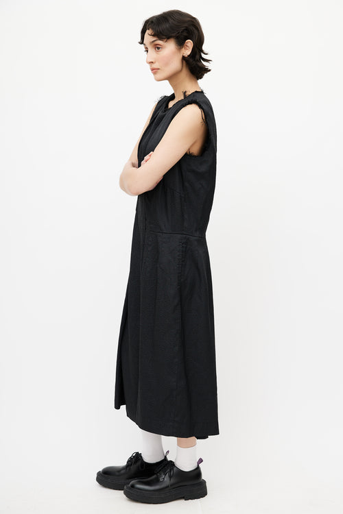 Comme des Garçons Black Distressed Oversized Dress