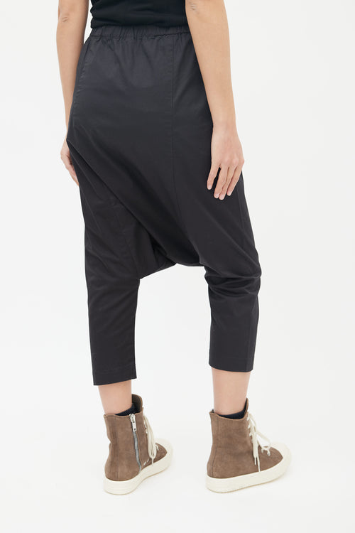 Comme des Garçons Black Drop Seat Slim Leg Capri