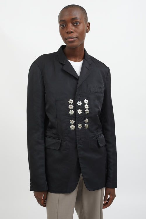 Comme des Garçons Black Multi Snapped Button Blazer