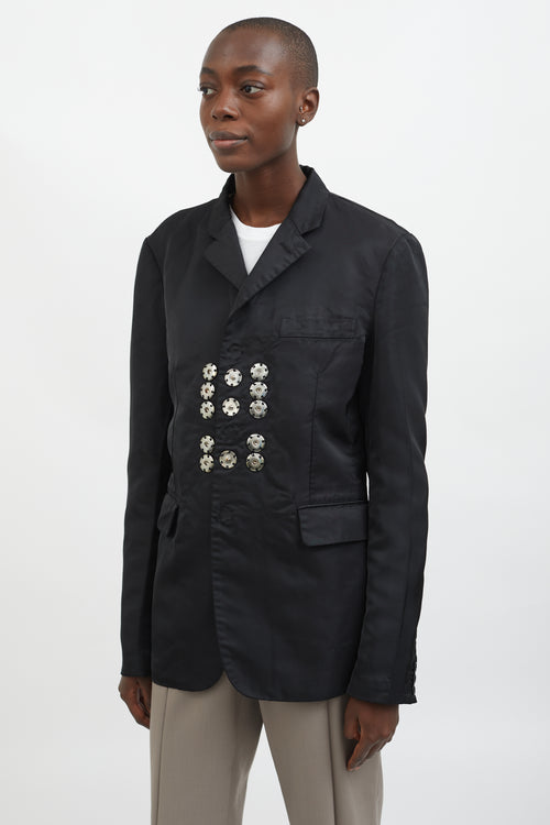 Comme des Garçons Black Multi Snapped Button Blazer