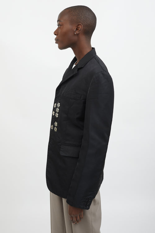 Comme des Garçons Black Multi Snapped Button Blazer