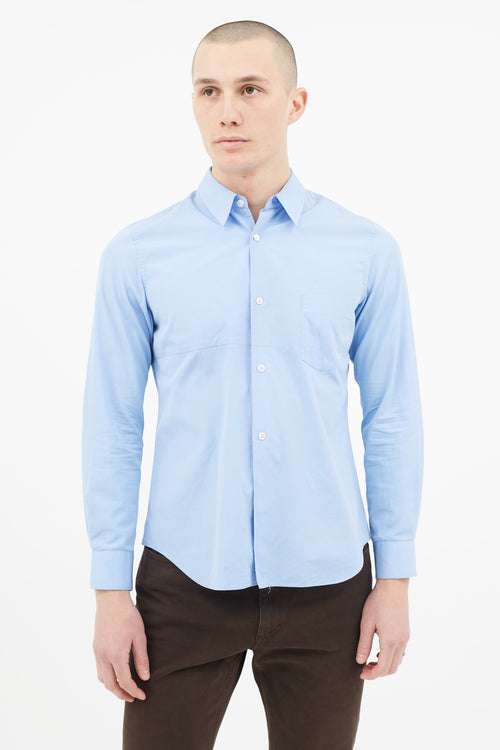 Comme des Garçons Blue Long Sleeve Shirt