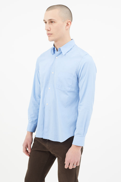 Comme des Garçons Blue Long Sleeve Shirt