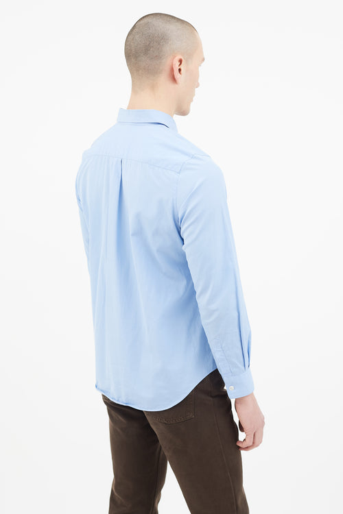 Comme des Garçons Blue Long Sleeve Shirt