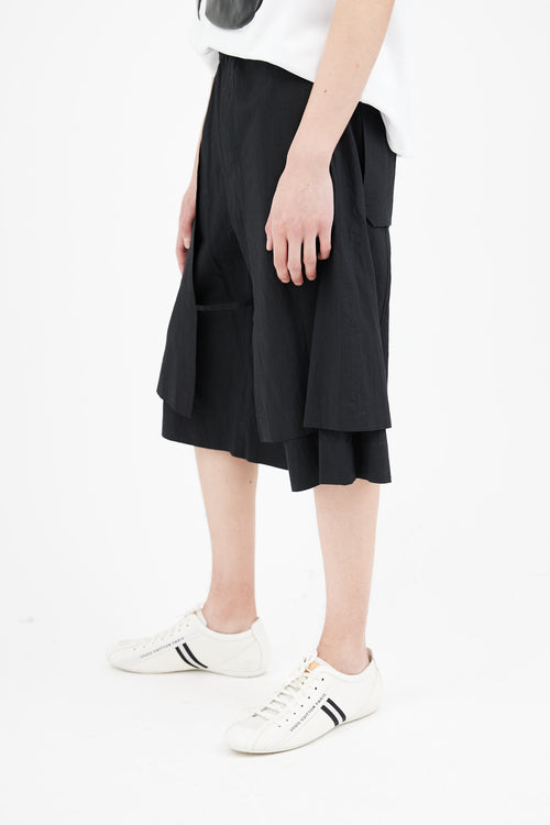 Craig Green Black Cotton Worker Short