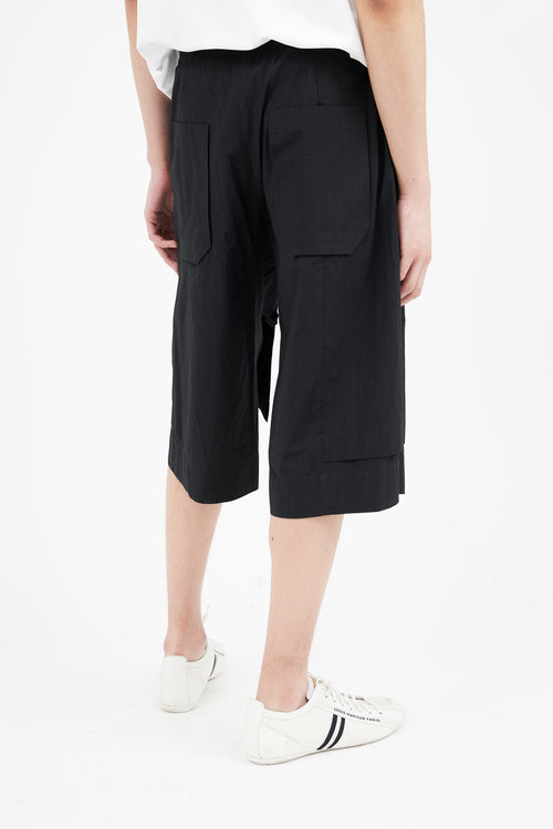 Craig Green Black Cotton Worker Short