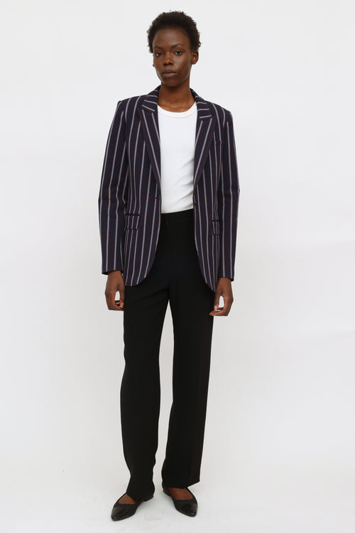 Navy 
Blue Stripe Blazer Derek Lam