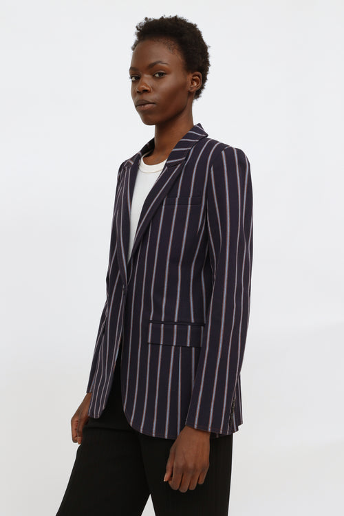 Navy 
Blue Stripe Blazer Derek Lam